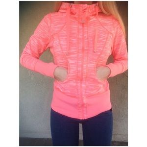 Zella neon pink Athletic zip up jacket S
